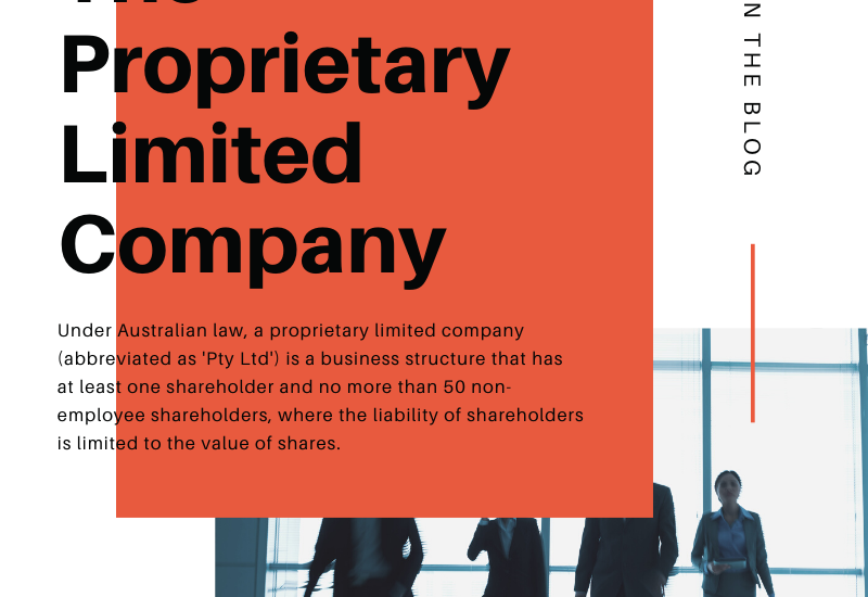 The Proprietary Limited Company – Money Matters Accounting Pty Ltd